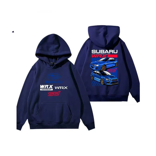 Racing Fleece Zip Hoodie for Car Enthusiasts