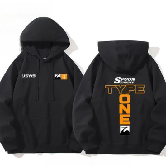 Honda Car Enthusiast Hooded Sweatshirt Cotton Pullover