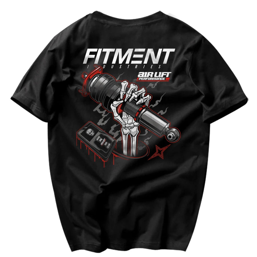 Men’s Skull Car Graphic T-Shirt – Quick-Dry Cotton
