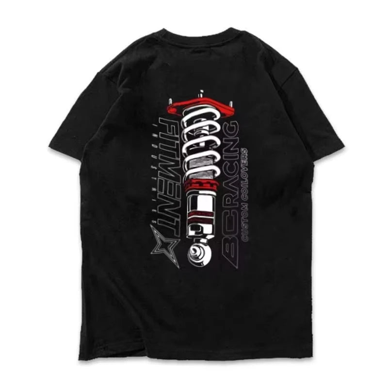 Men's Cotton Car Graphic T-Shirt – Casual Street Style