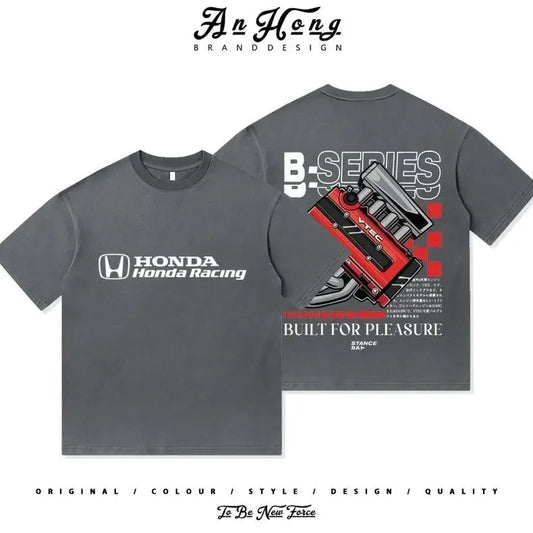 3 Color B-Series Engine JDM Racing T-Shirt for Car Enthusiasts