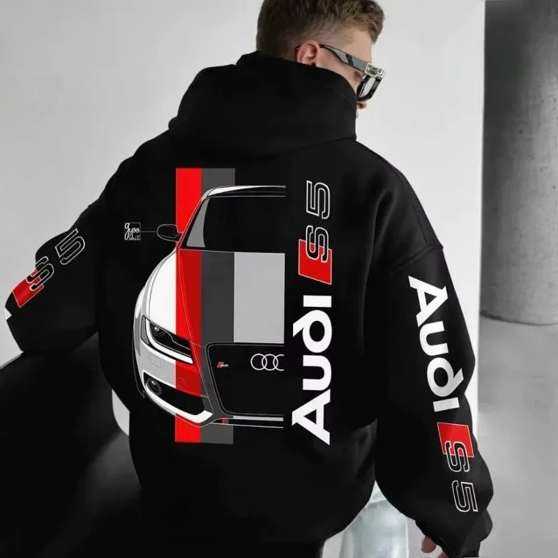 Men’s Casual Car Logo Hoodie For Autumn And Winter