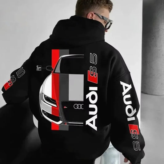 Men’s Casual Car Logo Hoodie For Autumn And Winter