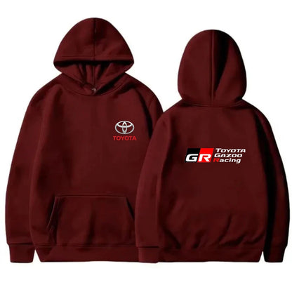 11 Color Men’s Racing Pullover Hoodie With Fleece Lining