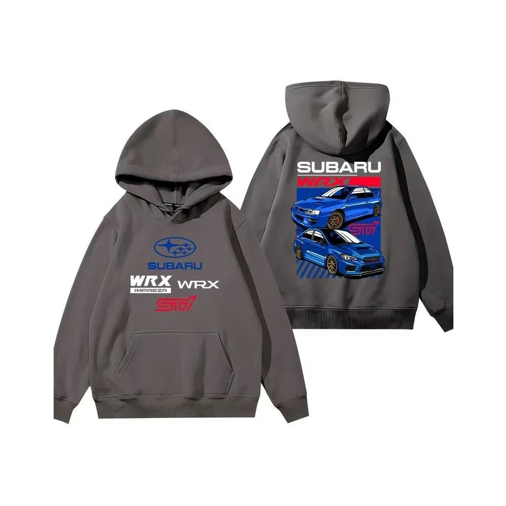 Racing Fleece Zip Hoodie for Car Enthusiasts