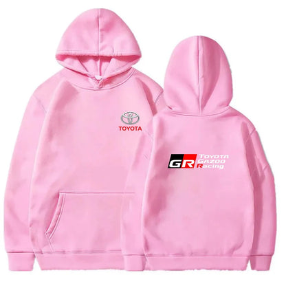 7 Color Men’s Racing Pullover Hoodie With Fleece Lining
