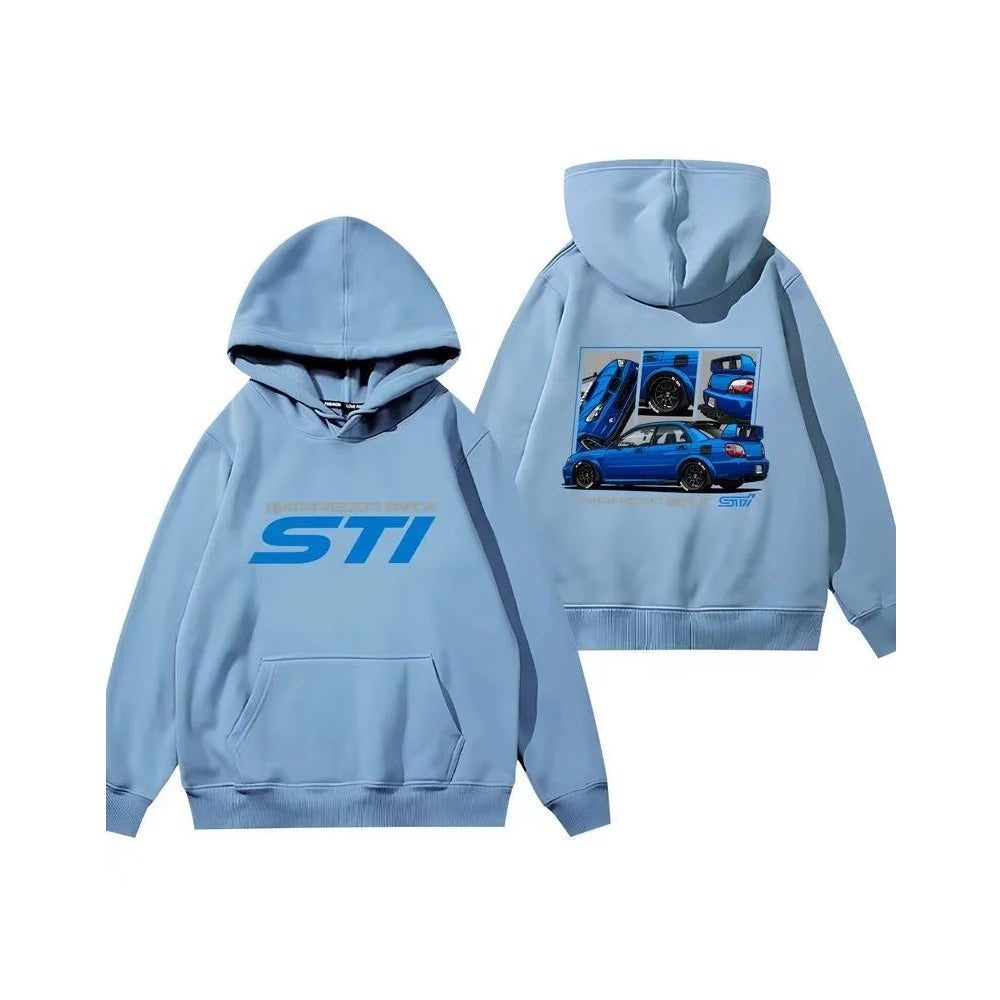 Racing Fleece Zip Hoodie for Car Enthusiasts
