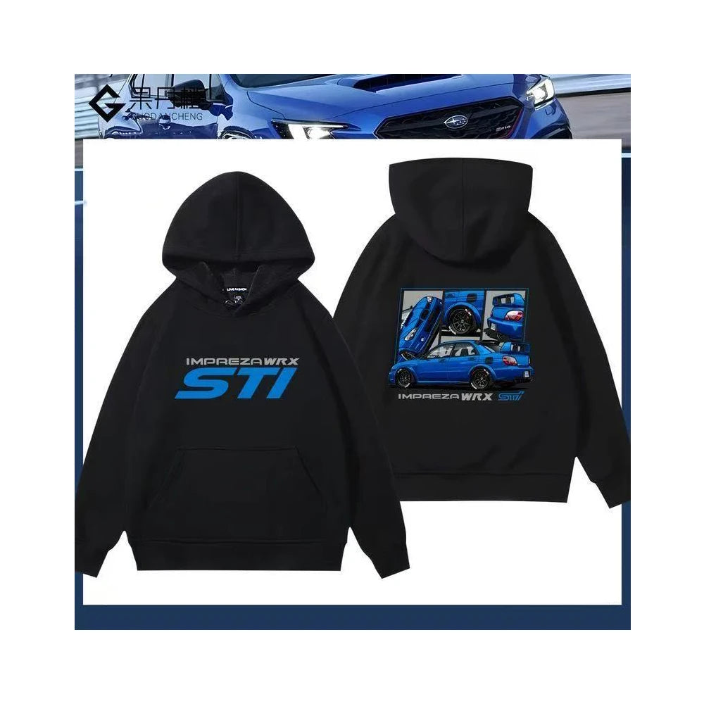 Racing Fleece Zip Hoodie for Car Enthusiasts